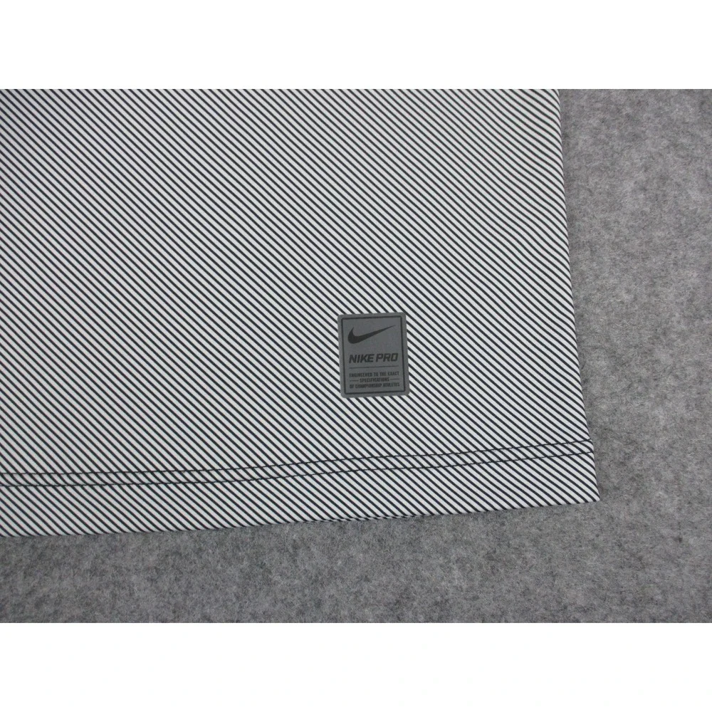 Nike Pro Shirt Mens Large Gray Dri-FIT Compression Long Sleeve Running Training